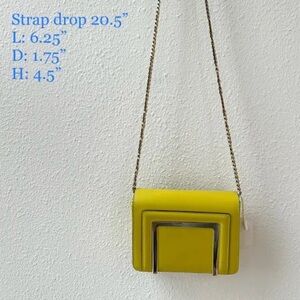 JIMMY CHOO YELLOW CROSS BODY PURSE
